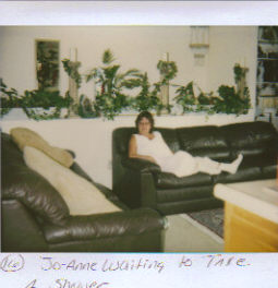 Joanne relaxing