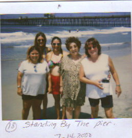 mom and us girls in Calif.